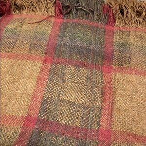 Kennebunk Weavers plaid throw